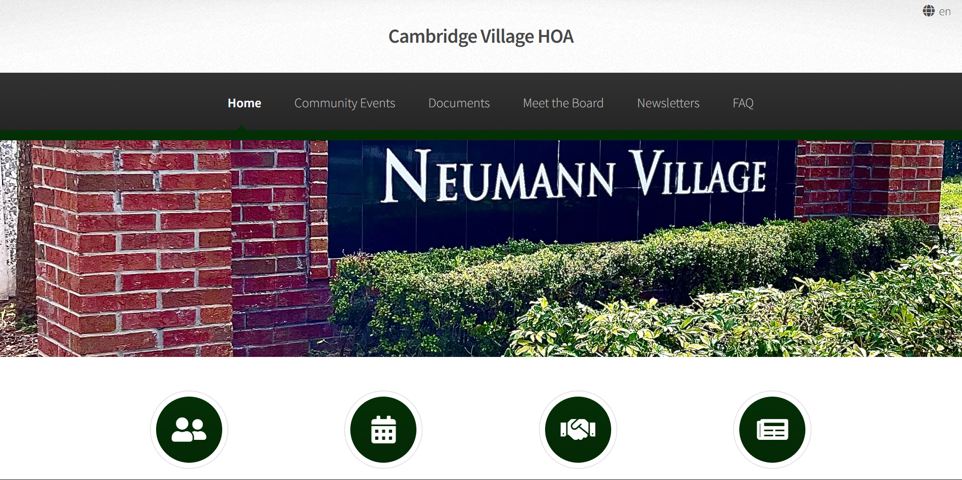 Cambridge Village HOA Portal